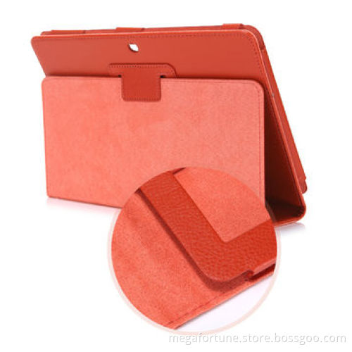 Flip Stand PU Leather Case for Samsung Galaxy Tab10.1-inch N8000, with Microfiber